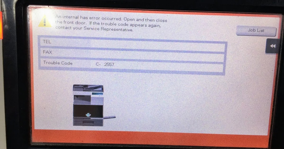 how to fix error C3101 and C3102 code in Konica Minolta bizhub C554e