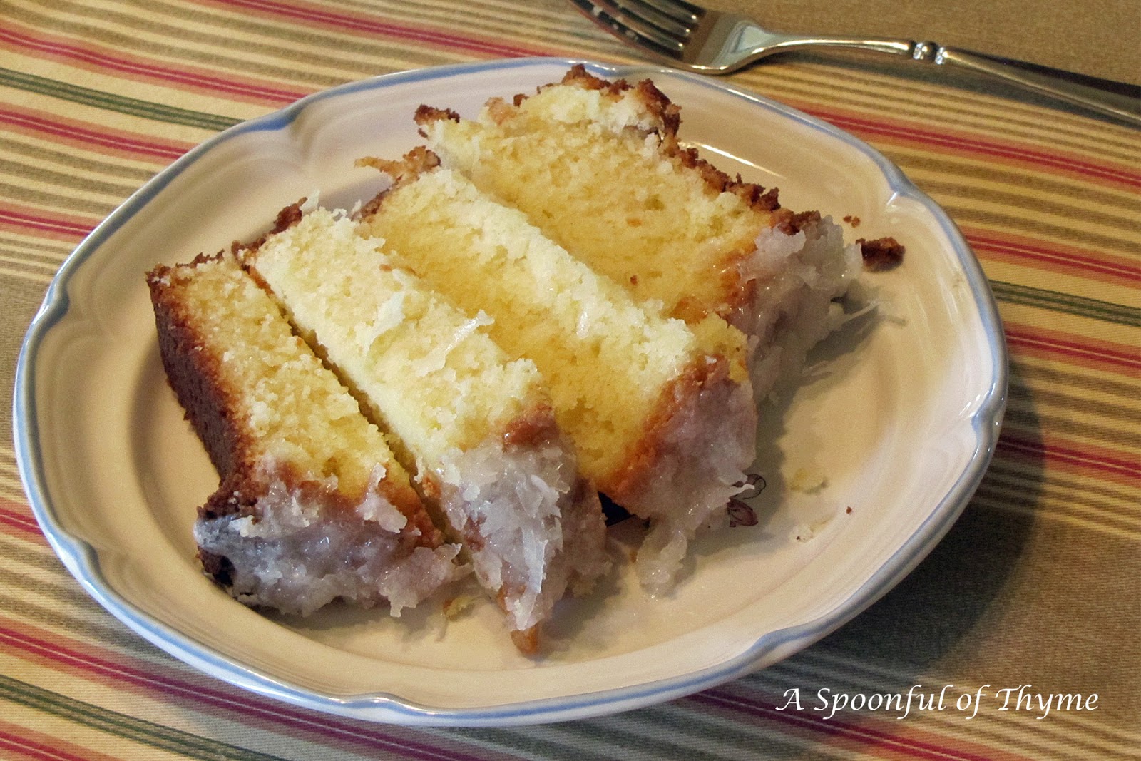 Glazed Coconut Pound Cake