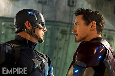 Image of Captain America and Iron Man facing off in Captain America: Civil War
