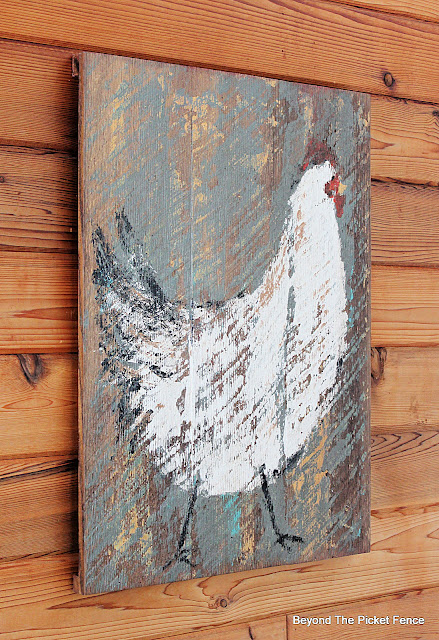Paint a Rustic Farmhouse Chicken Sign