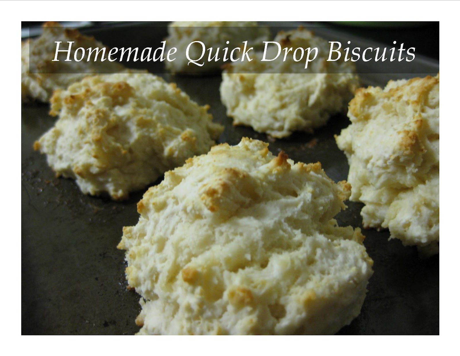 Bake Sew Write Homemade Quick Drop Biscuits