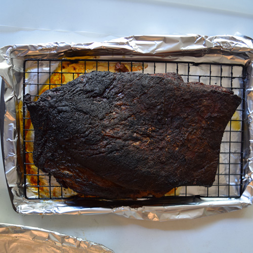 Whole smoked brisket