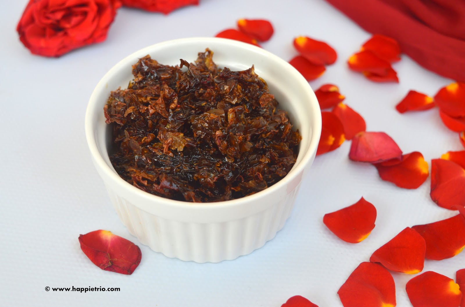 Gulkand Rose Petals Preserve Rose Petals Jam How to make Gulkand
