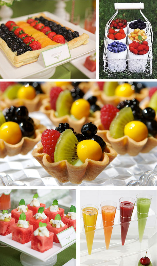  how perfect for a hot summer wedding Fruit display ideas