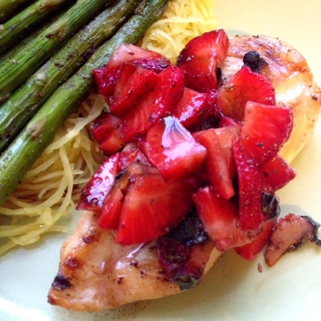 The Classy Cook Strawberry, Basil, and Mint Salsa Chicken
