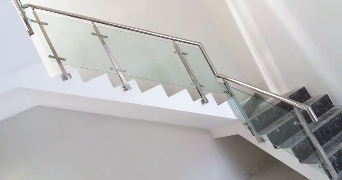 Railing Tangga Stainless Kaca Lokasi Kota Gresik