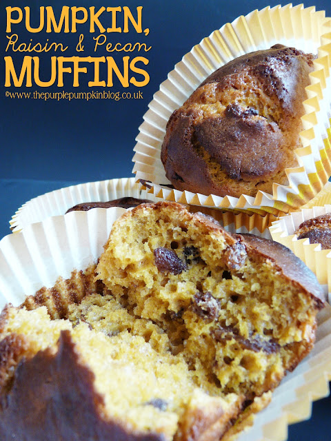 Pumpkin, Raisin & Pecan Muffins | The Purple Pumpkin Blog