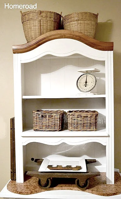 small farmhouse hutch for display