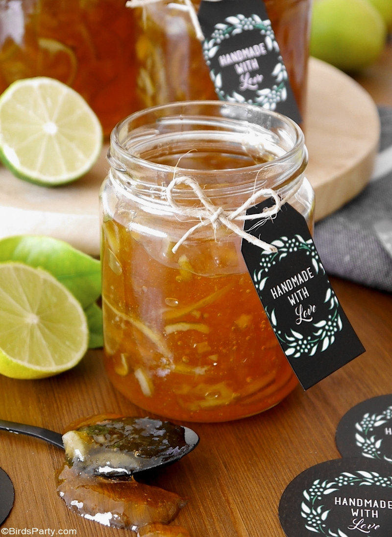 Homemade Lime Marmalade Recipe & Printable Gift Tags Party Ideas