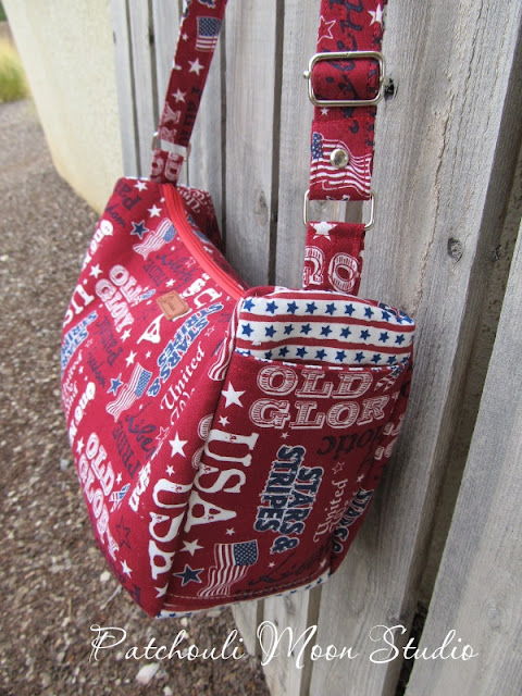 Patchouli Moon Studio~ Happy Hobo in Patriotic Fabric