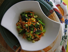 Broccoli Carrot & Toasted Corn Slaw with Pecans