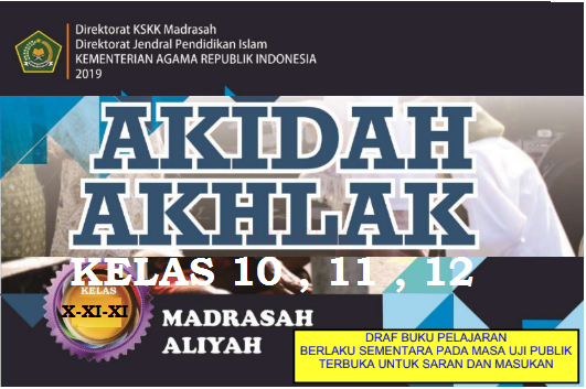 Buku Akidah Akhlak Kelas 10 11 12 MA Tahun 2020 Buku Akidah Akhlak Kelas 10 11 12 MA Tahun 2020