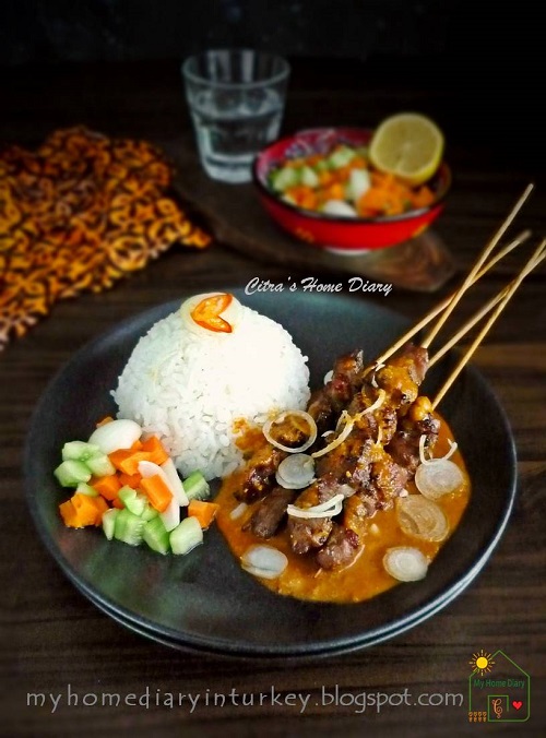 Citra's Home Diary: Indonesian Lamb or mutton satay with peanut sauce ...