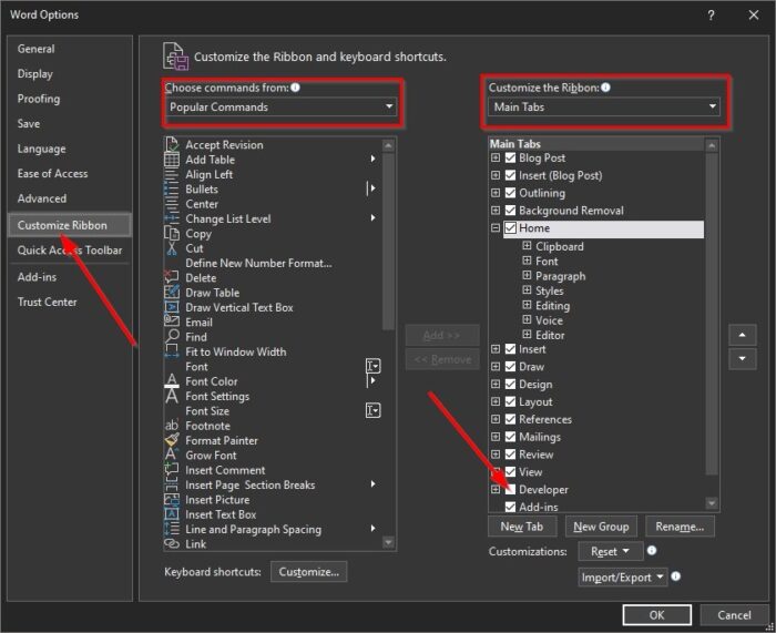 วิธีเพิ่มแท็บ Developer ในโปรแกรม Word และ Excel Office