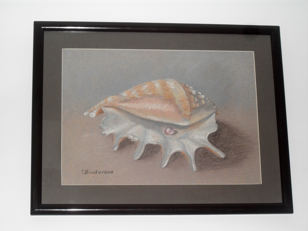 Joyful Art: Shell with Pearls