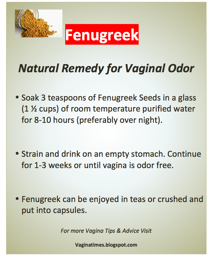 Vagina Times Magazine Fenugreek Natural Vagina Odor Remedy