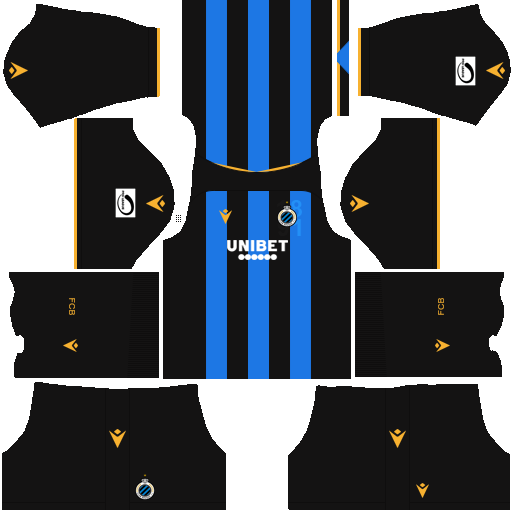 Kits/Uniformes para FTS 15 y Dream League Soccer: Kits/Uniformes Club Brugge  - Jupiler Pro League 2021/2022 - FTS 15/DLS