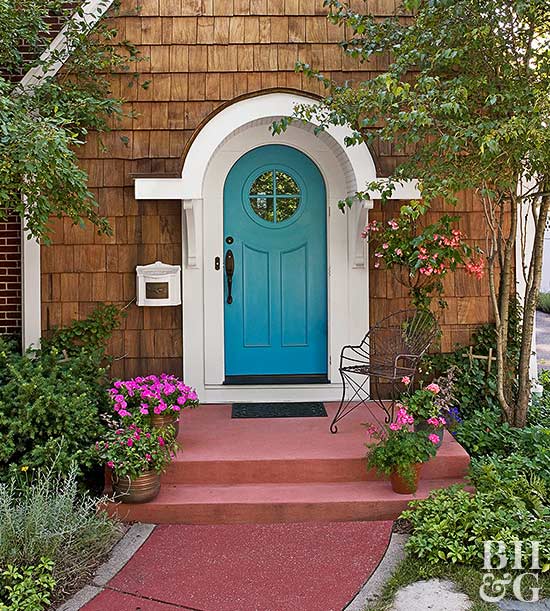 Front Door Inspiration With The Color Teal Love My Simple Home