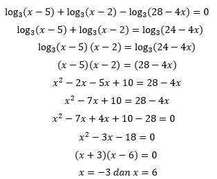 Contoh Soal Dan Penyelesaian Logaritma Sma Kelas 10