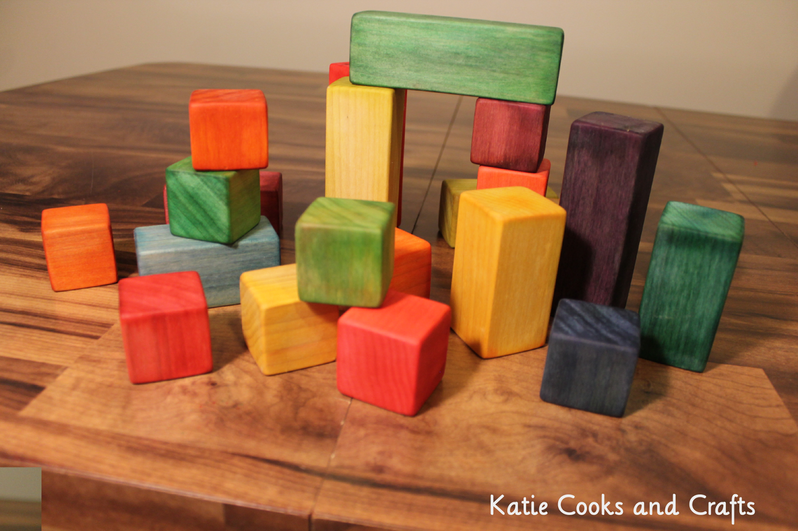 Katie Cooks and Crafts: DIY Wooden Blocks ~ Easy Wood Toy