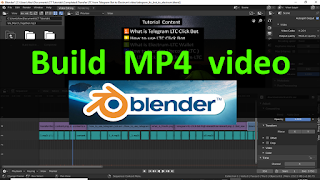 tutorial how to build mp4 video in blender video editor