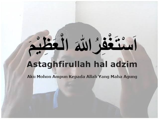 Tulisan Astaghfirullah arab dan artinya Ilmumbahguru