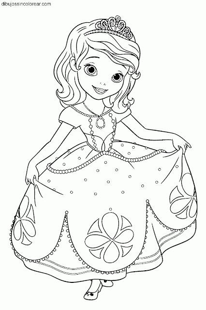 Dibujos Sin Colorear Dibujos De La Princesa Sofia Princesa