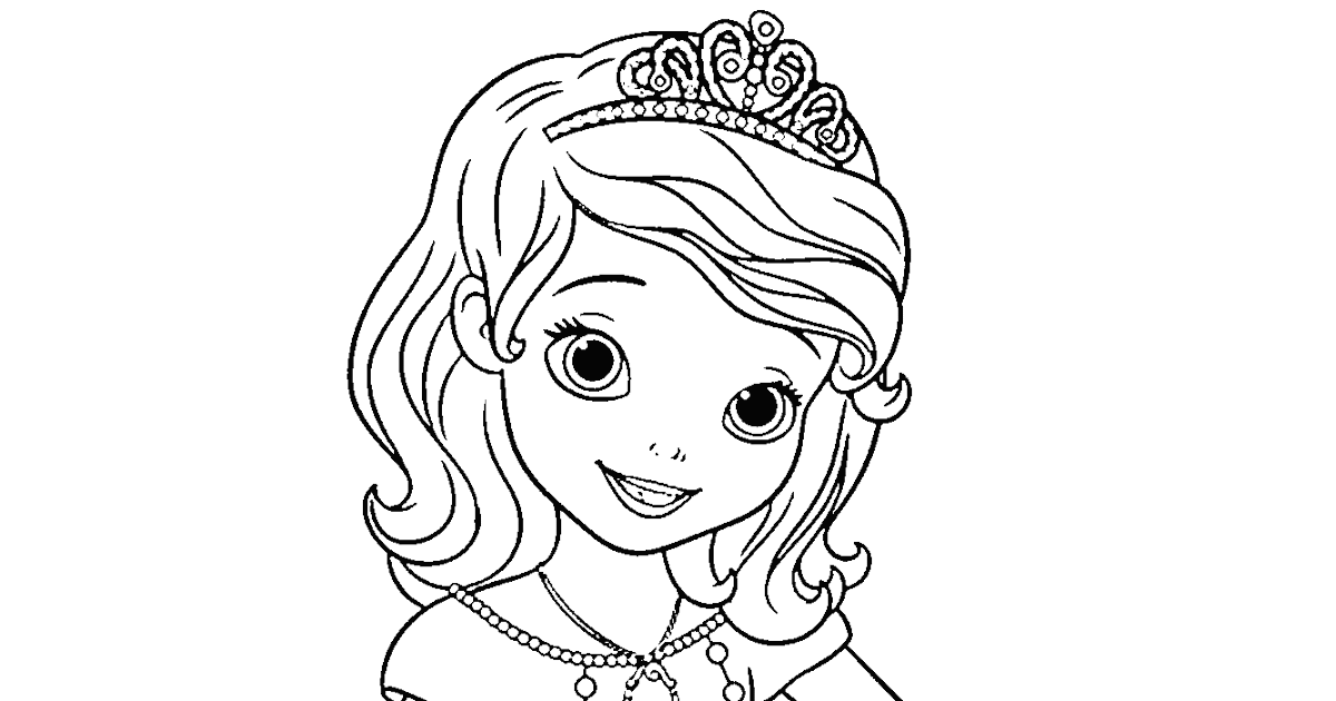 Dibujos Sin Colorear: Dibujos de la Princesa Sofía (Princesa Disney