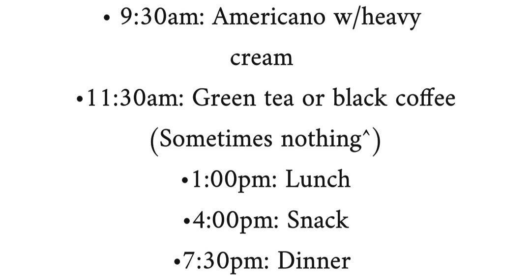My Intermittent Fasting Cheat Sheet Madhouse Society