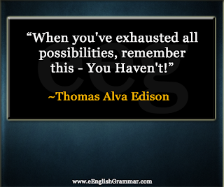 Thomas Alva Edison Quotes - eEnglishGrammar.com