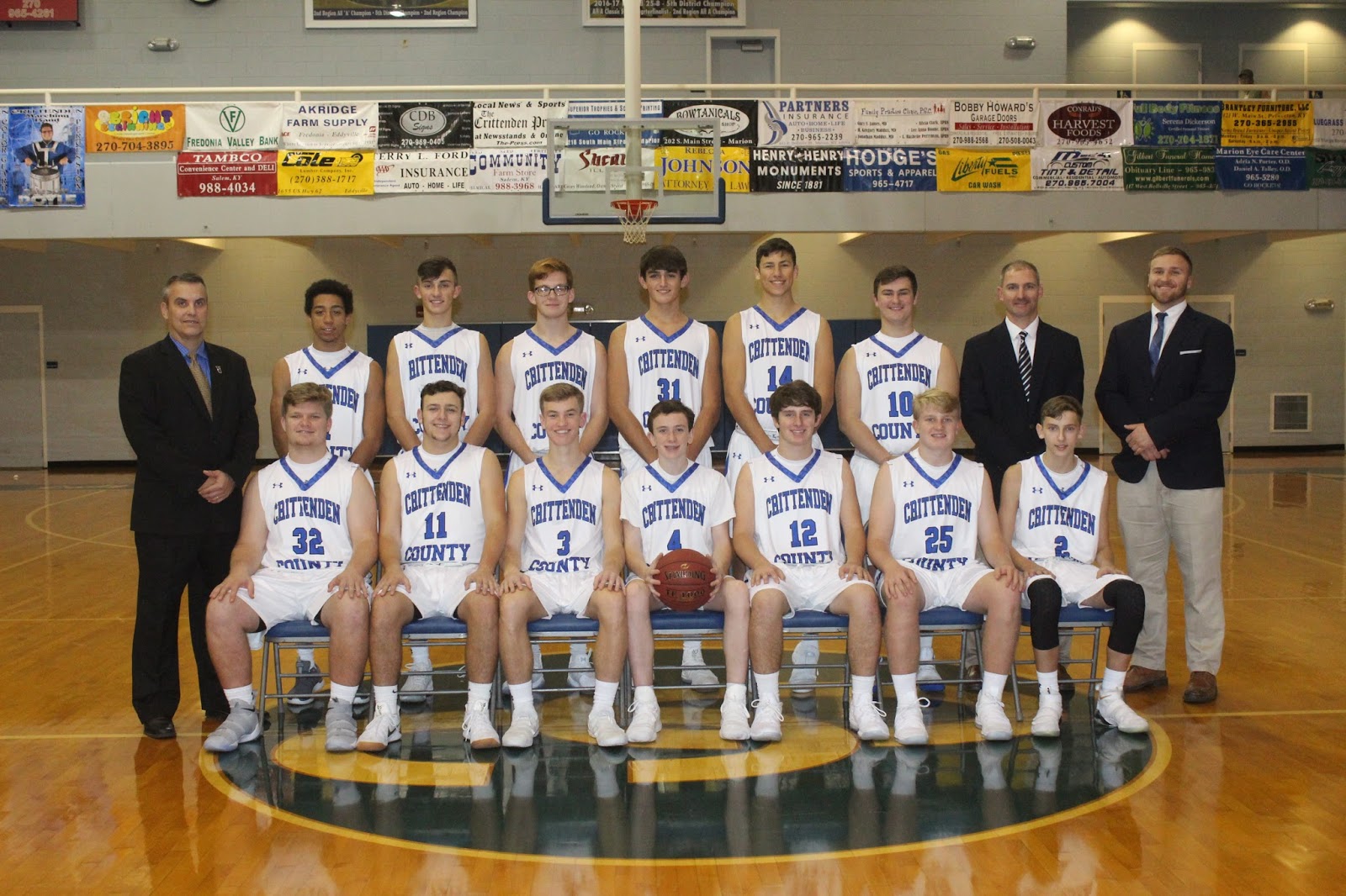 Crittenden County Basketball Rockets team photo