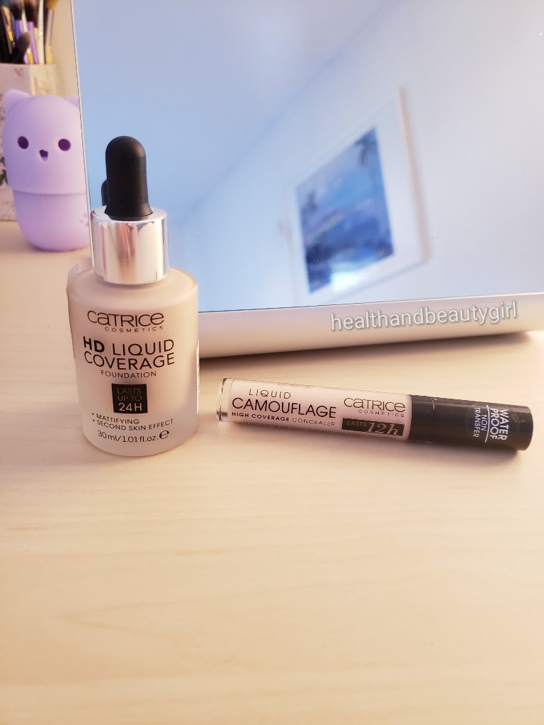 Health and Beauty Girl : Catrice Liquid Coverage Foundation & Camouflage Concealer Review + Swatches Shade 010