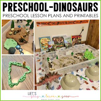 Dinosaur Preschool Activities | Lets Play.Learn.Grow