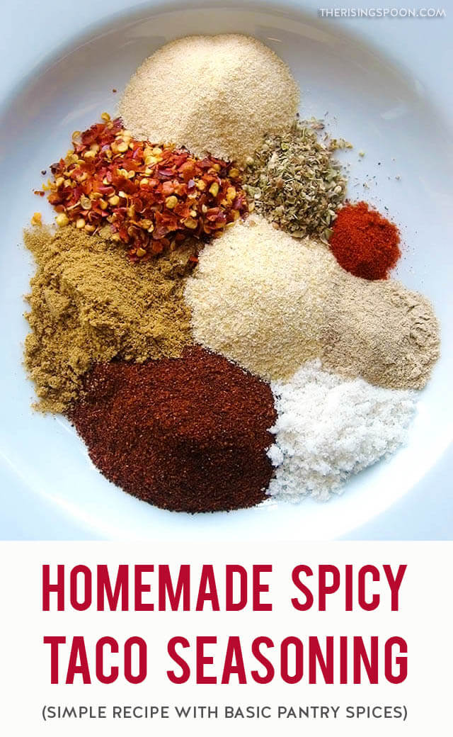 Homemade Spicy Taco Seasoning Mix The Rising Spoon