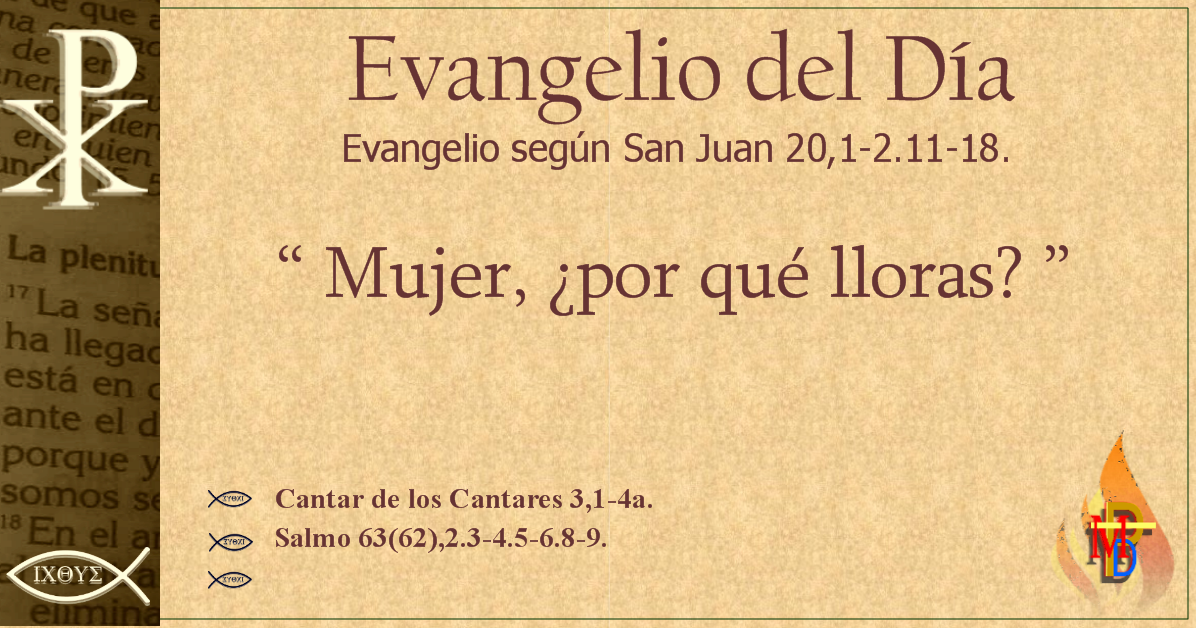 Misioneros de la Palabra Divina EVANGELIO 22 de Julio San Juan 20