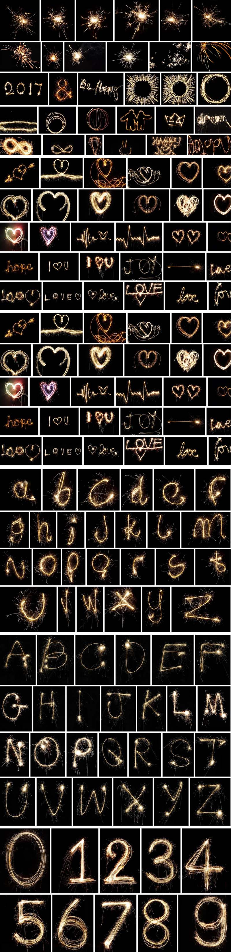 Sparklers Overlays Pack For Photoshop