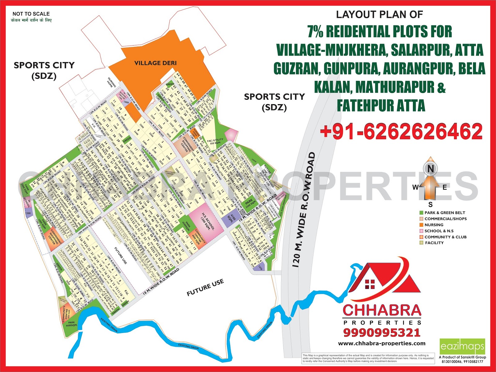 chhabra properties Alpha2 Greater Noida Map Layout Plan