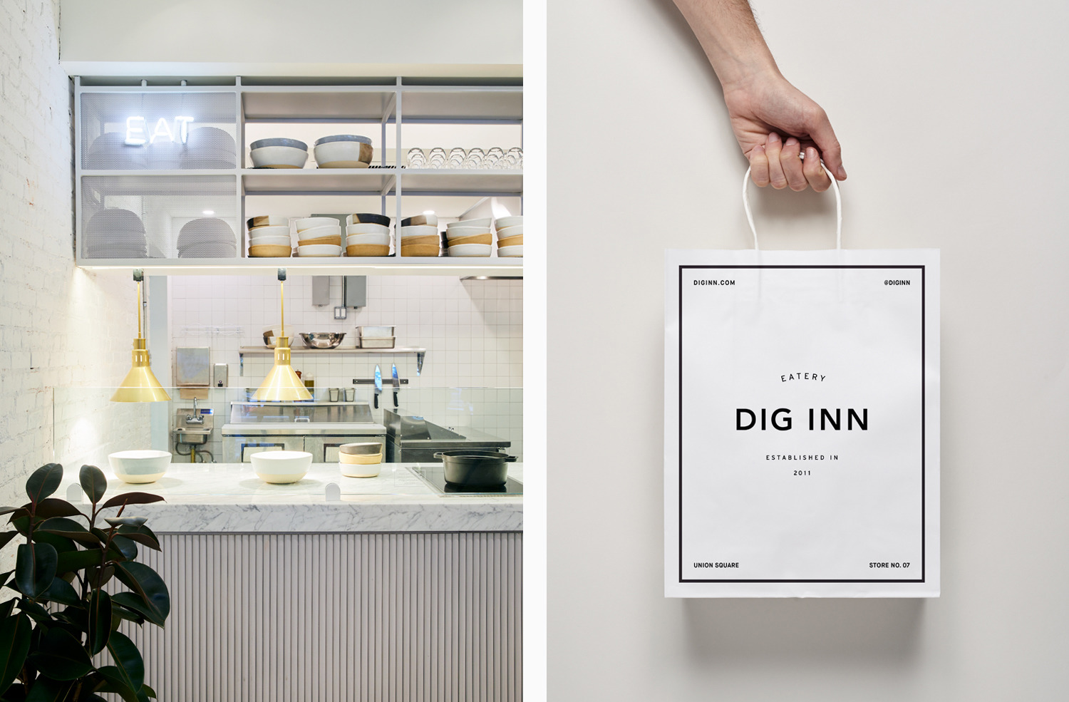 Good design makes me happy Dig Inn Brand Identity by High Tide