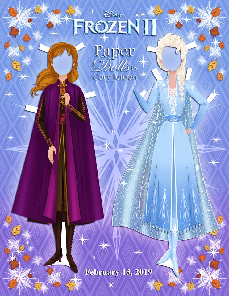 Bibi Leitura Paper Doll Frozen 2