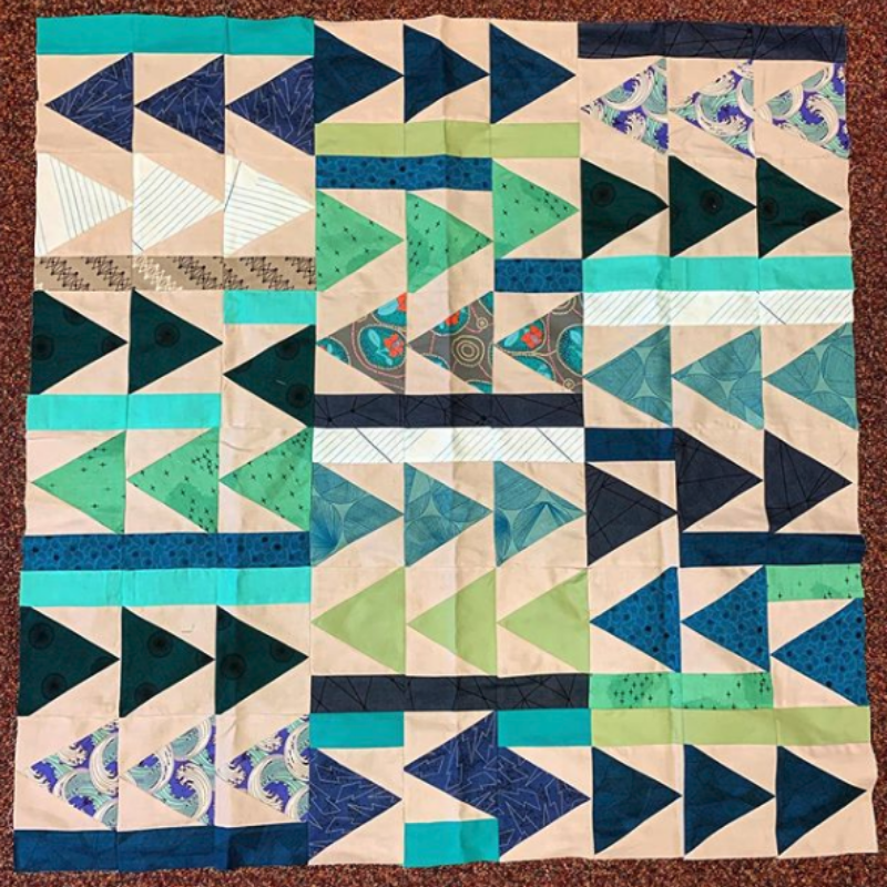 Shannon Fraser Designs Flight Plan Quilt Pattern Modern Triangle