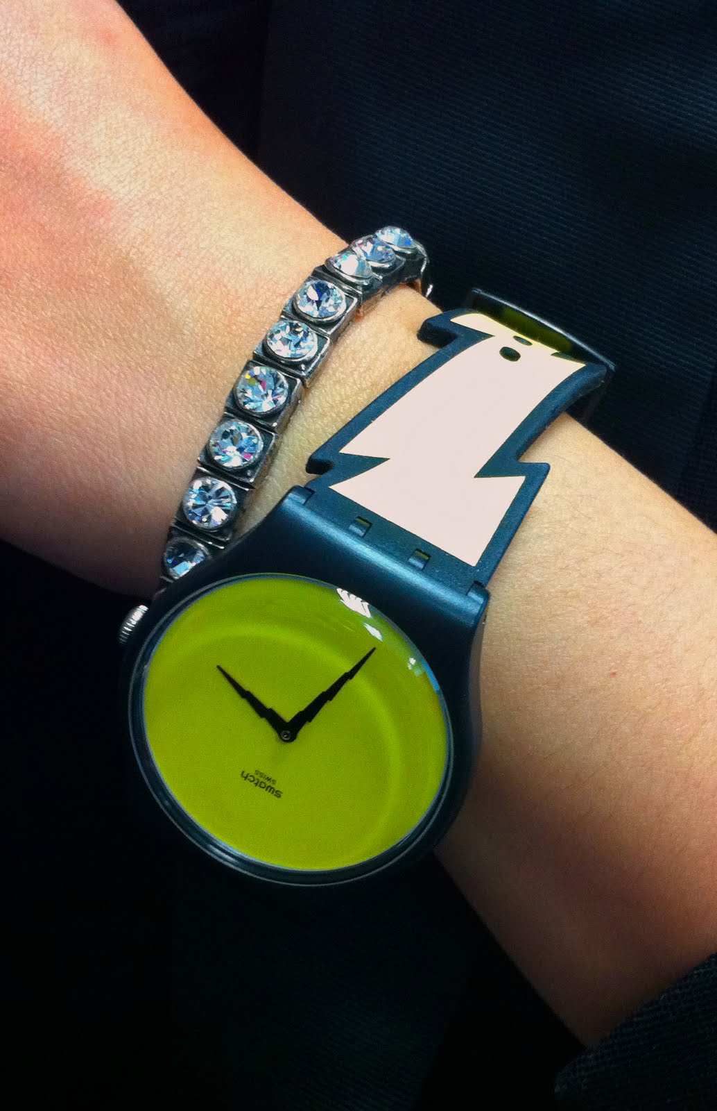 kl eye candies Swatch x Jeremy Scott Lightning Flash Watch