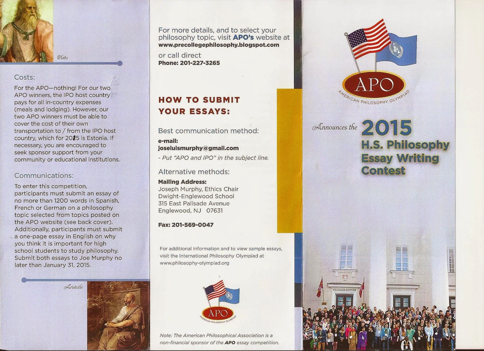 Essay writing brochure