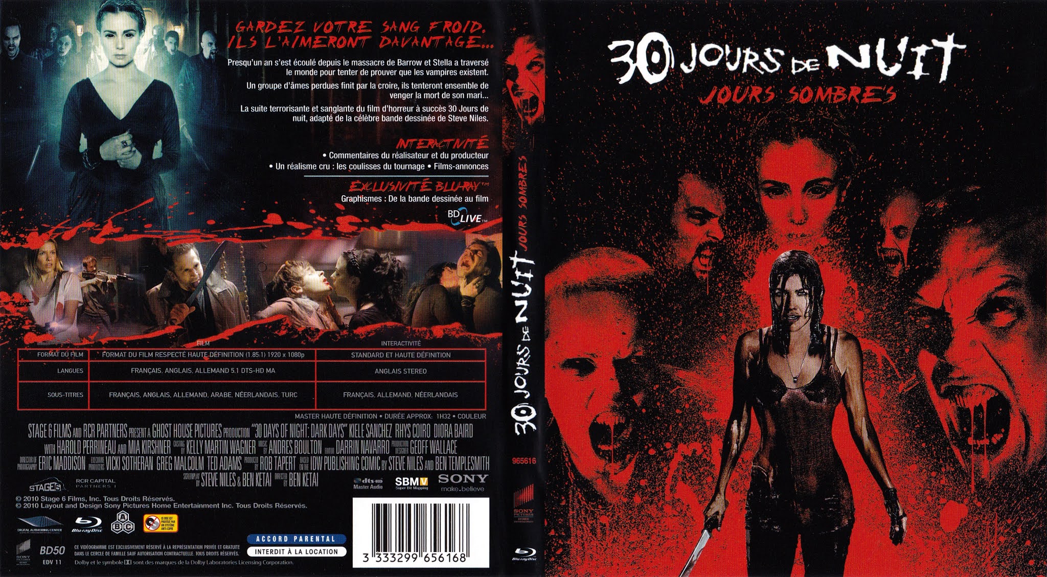 30 Jours De Nuit 2 Jours Sombres BLU-RAY JAQUETTES BLU-RAY: 30 jours de nuits - jours sombres
