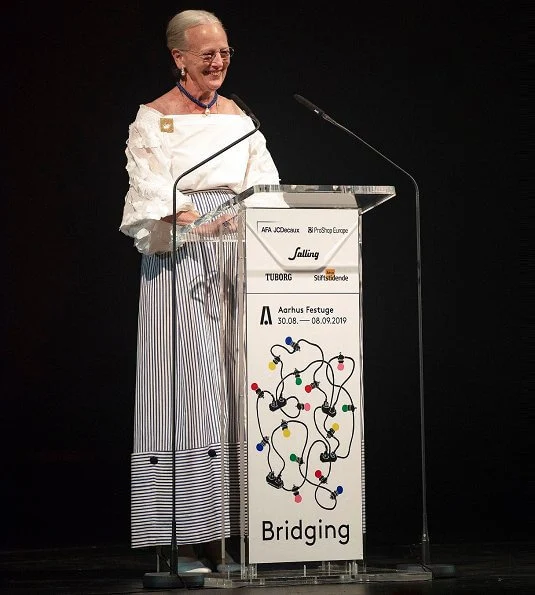 Queen Margrethe II of Denmark attended the opening gala of Aarhus Festival