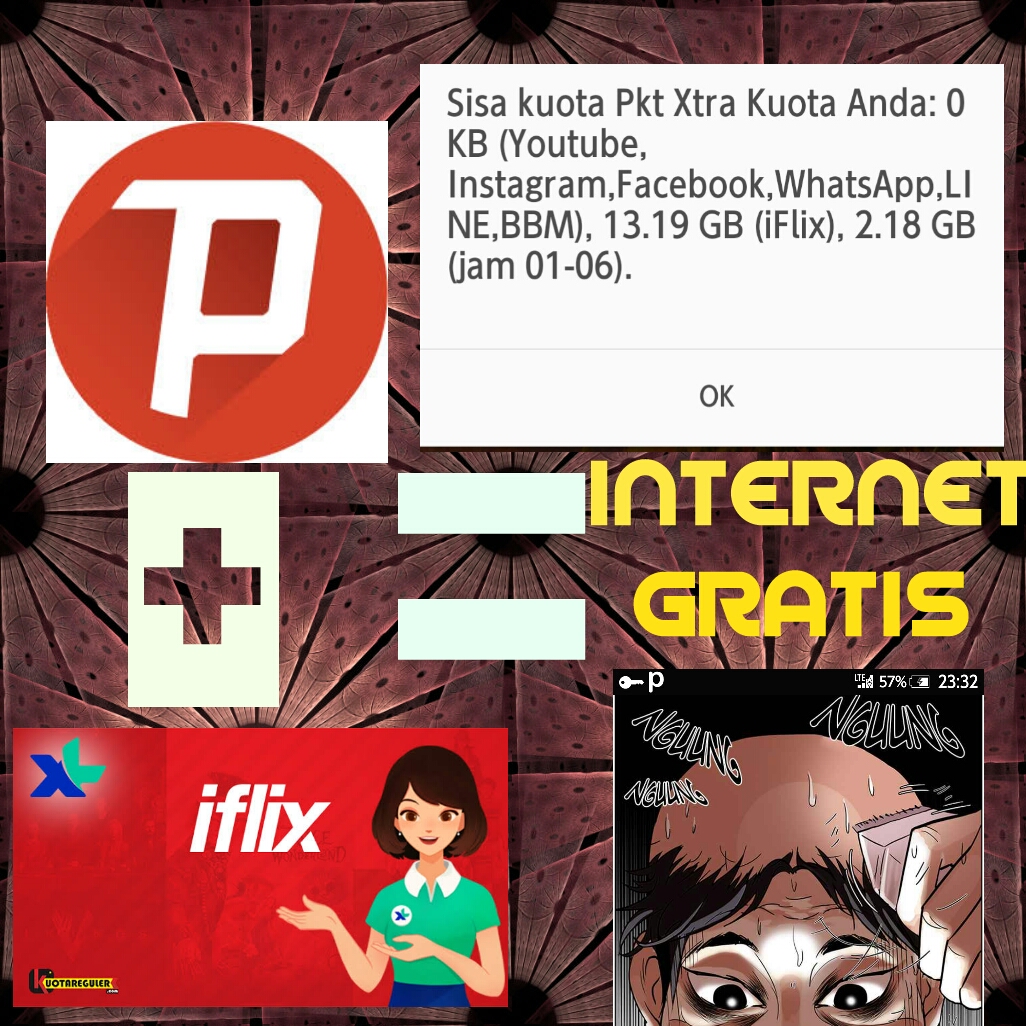 Cara Merubah Paket Xtra Iflix Menjadi Reguler (Bisa 24 Jam