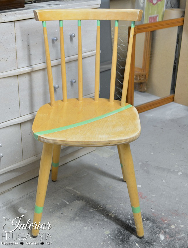 Aqua Beechwood Color Blocked Chairs Prep