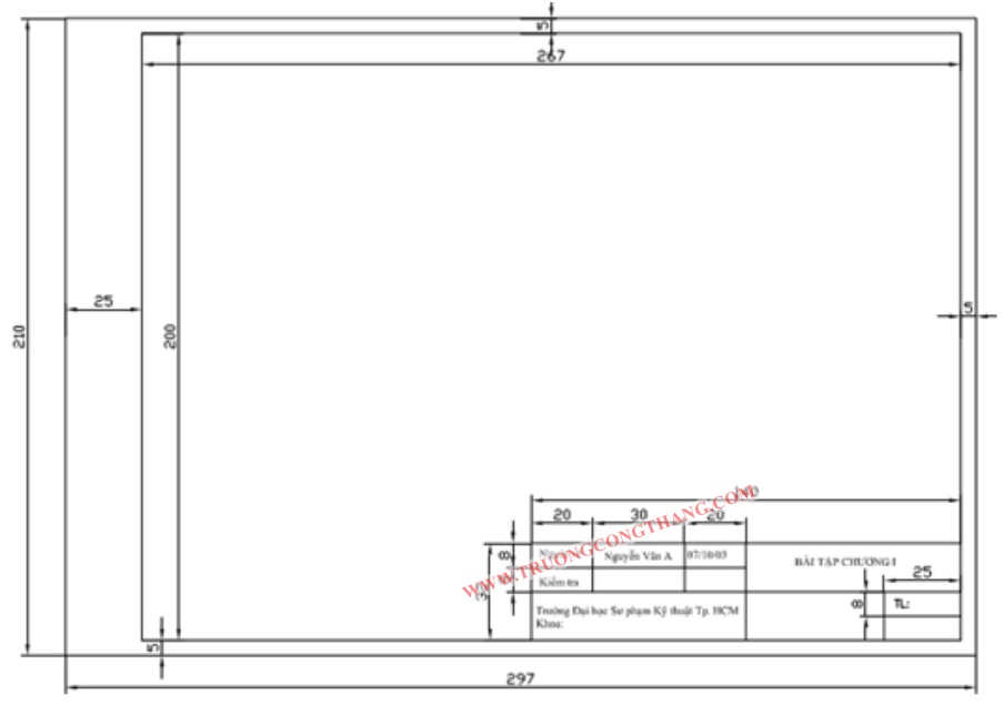 Giáo trình Solidworks, Các thiết lập của một bản vẽ