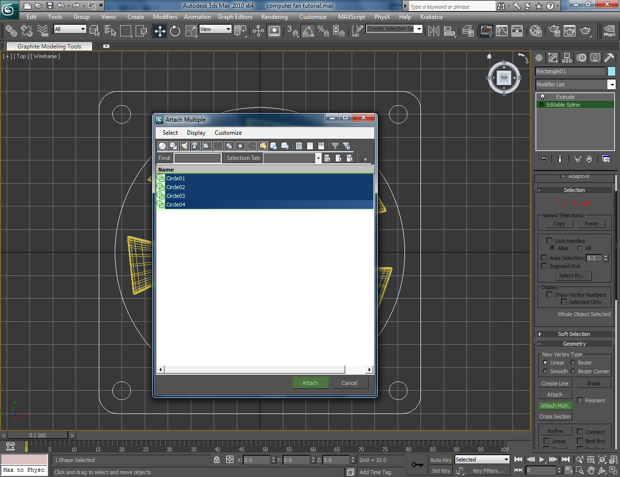 V3N0M's - 2D and 3D art: How to model a Computer Fan in 3Ds MAX