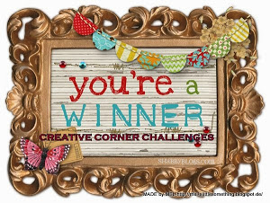 Stolt og glad vinner hos Creative Corner