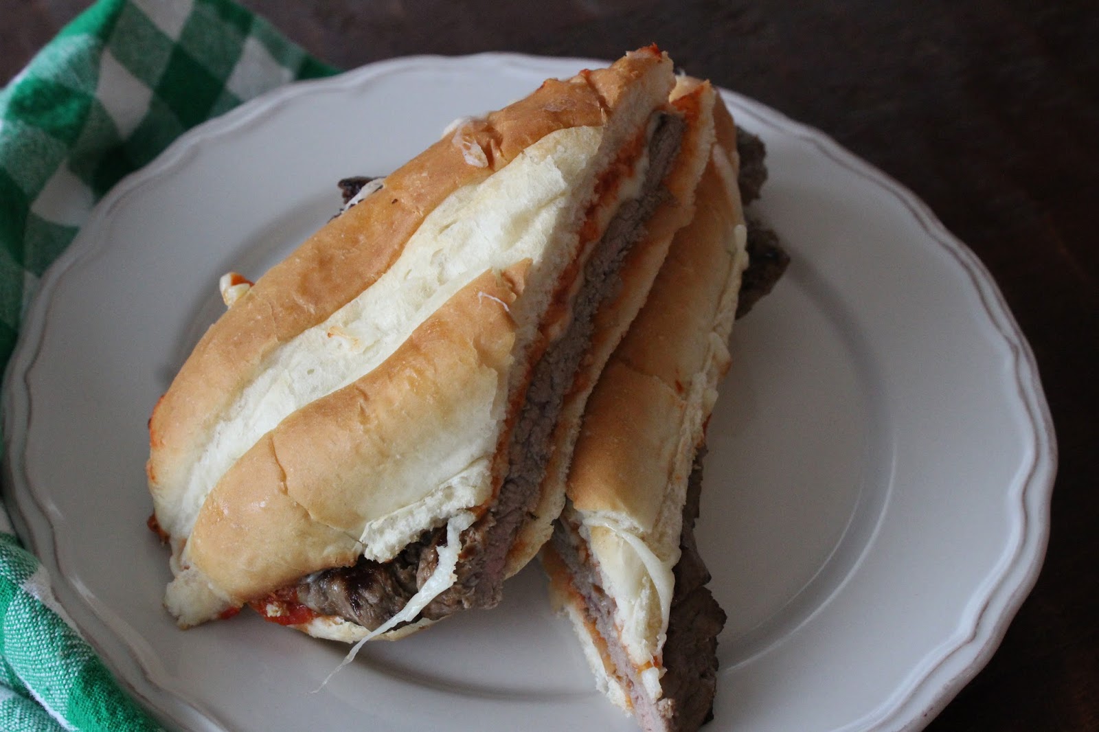 The Freshman Cook Pizza Steak Hoagie / SundaySupper